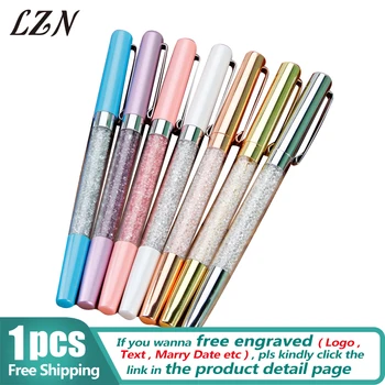 LZN Creative Metal Crystal Diamond Ball Pen Set Stationery Refill 0.5mm Signature Gel Pen for Office School Suppliers
LZN Creative Metal Crystal Diamond Ball Pen Set Stationery Refill 0.5mm Signature Gel Pen for Office School Suppliers