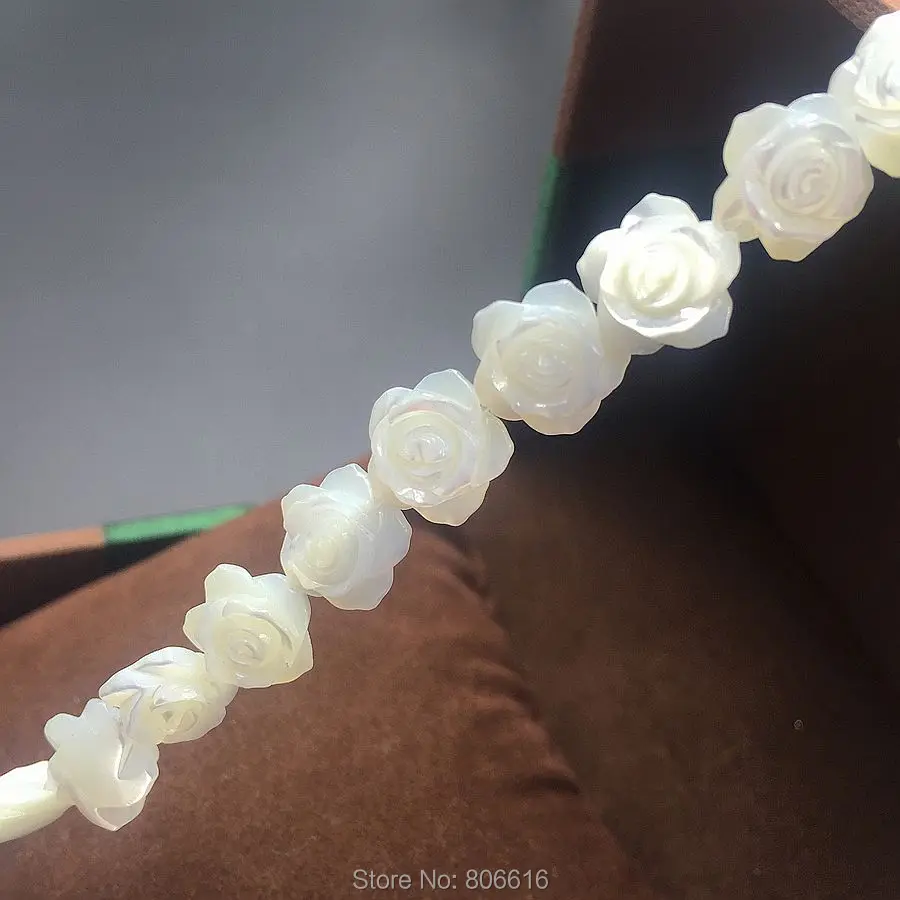 10MM 10Pcs/lot Rose Flower Natural White Pearl Shell Stone Loose Bead Jewelry Charm Beads
10MM 10Pcs/lot Rose Flower Natural White Pearl Shell Stone Loose Bead Jewelry Charm Beads
