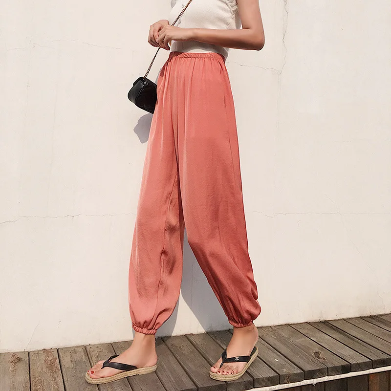 Women Island Silk Summer Super Cool Silky Spring and Summer Wide Leg Bloomers Harem Pants Cute Thin Streetwear Pants
Women Island Silk Summer Super Cool Silky Spring and Summer Wide Leg Bloomers Harem Pants Cute Thin Streetwear Pants
