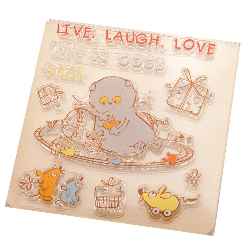 1Pcs Cat Play Mouse Toy Words Transparent Clear Silicone Stamp for Seal DIY Scrapbooking Photo Album Decorative Clear Stamp
1Pcs Cat Play Mouse Toy Words Transparent Clear Silicone Stamp for Seal DIY Scrapbooking Photo Album Decorative Clear Stamp