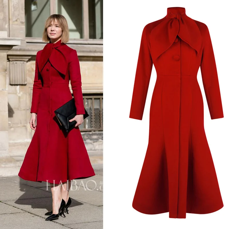 Korean Winter Female Coats for Women Red Cashmere Plus Size Cape Original Vintage Cashmere Woolen Coat Long Fishtail Coat Female
Korean Winter Female Coats for Women Red Cashmere Plus Size Cape Original Vintage Cashmere Woolen Coat Long Fishtail Coat Female