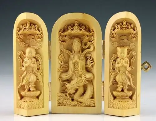 Изысканная винтажная Статуэтка из искусственного дерева Kwan-yin привлекательная шкатулка с амулетом
Изысканная винтажная Статуэтка из искусственного дерева Kwan-yin привлекательная шкатулка с амулетом