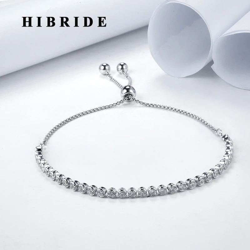 HIBRIDE New Fashion Round Crystal Cubic Zircon Tennis Bacelets For Women Box Chain Pulseras Mujer Jewelry B-141
HIBRIDE New Fashion Round Crystal Cubic Zircon Tennis Bacelets For Women Box Chain Pulseras Mujer Jewelry B-141