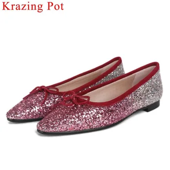 2019 new sequined mixed colors slip on ballet shoes artistic design square toe pretty girls large size Spring Autumn shoes L9f1
2019 new sequined mixed colors slip on ballet shoes artistic design square toe pretty girls large size Spring Autumn shoes L9f1