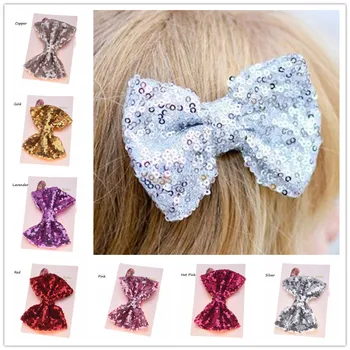 24pcs Sequin Hair Bows Large Hairbow hairclip Gold Hair bows Fashion Hair Accessories Bling Hairclips Cheap Glitter Bow
24pcs Sequin Hair Bows Large Hairbow hairclip Gold Hair bows Fashion Hair Accessories Bling Hairclips Cheap Glitter Bow