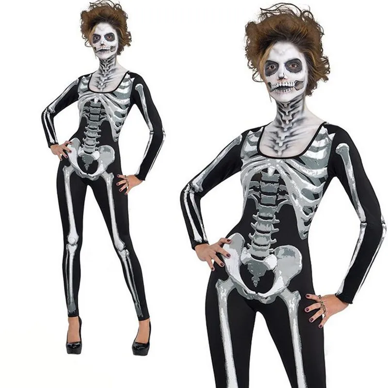 Sexy Scary Skeleton Cosplay Costume For Women Lady Female Party Halloween Carnival Fancy Dress Decoration
Sexy Scary Skeleton Cosplay Costume For Women Lady Female Party Halloween Carnival Fancy Dress Decoration