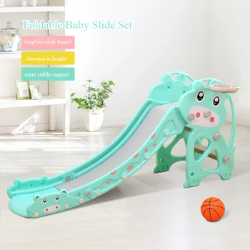 Baby Slide Foldable Indoor Outdoor Thicken Toy Slide Kindergarden Playground Home Game Children's Slide with basketball frame
Baby Slide Foldable Indoor Outdoor Thicken Toy Slide Kindergarden Playground Home Game Children's Slide with basketball frame
