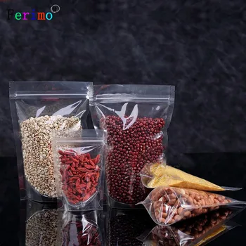 Ferimo 100pcs Thickening transparent self-supporting bag plastic packaging bag self sealing bone snack food packaging bag
Ferimo 100pcs Thickening transparent self-supporting bag plastic packaging bag self sealing bone snack food packaging bag