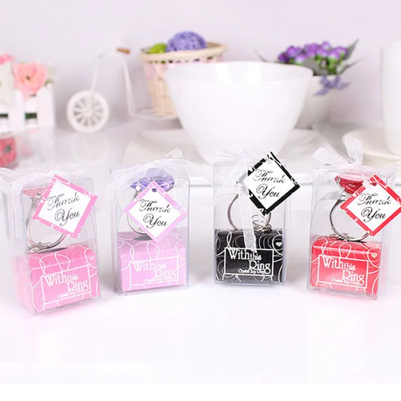 Individual crystal diamond Engagement Ring Keychain Key Chain Wedding Gift for guests souvenirs in party favors Wedding Decor
Individual crystal diamond Engagement Ring Keychain Key Chain Wedding Gift for guests souvenirs in party favors Wedding Decor