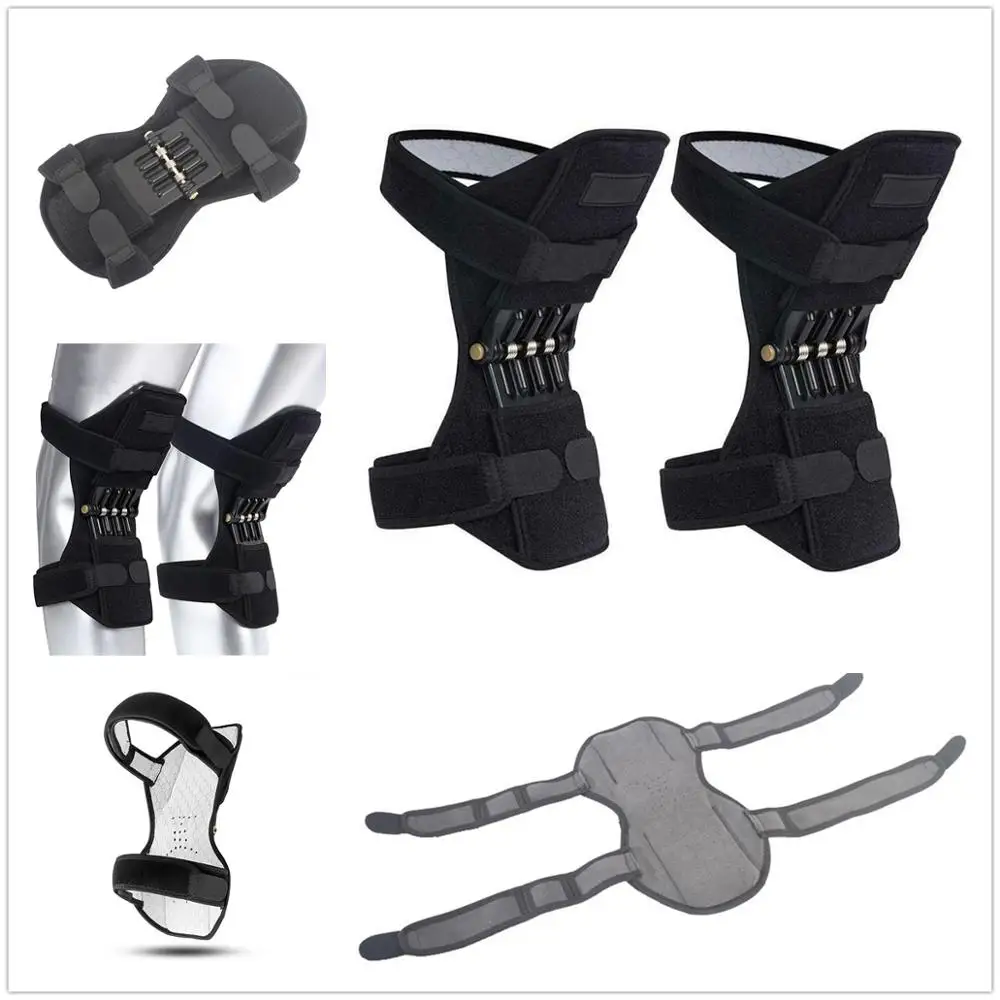 1 Pair Joint Support Knee Pad Breathable Non-slip Lift Pain Relief For Knee Power Spring Force Stabilizer Knee booster For Elder
1 Pair Joint Support Knee Pad Breathable Non-slip Lift Pain Relief For Knee Power Spring Force Stabilizer Knee booster For Elder
