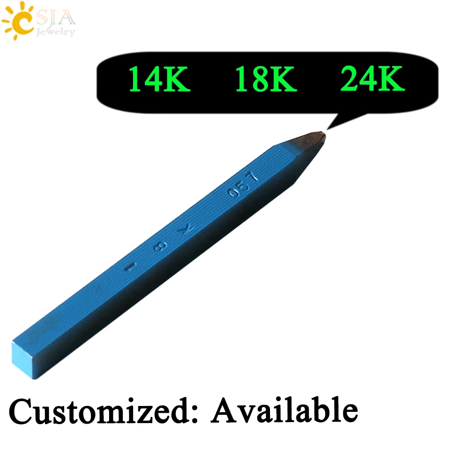 CSJA Customizable Blue 14K 18K 24K Imported Japan Steel Long Service Life Gold Jewelry Making Marking Stamp Punch Mold Tool E410
CSJA Customizable Blue 14K 18K 24K Imported Japan Steel Long Service Life Gold Jewelry Making Marking Stamp Punch Mold Tool E410