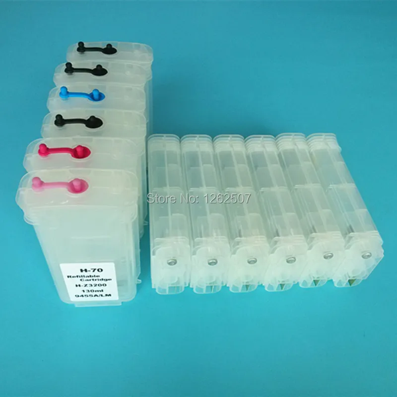 280ML*12Color Empty Refillable Ink Cartridge For HP Designjet Z3200 HP70 HP73 Printer Ink Cartridge With Permanent Chips
280ML*12Color Empty Refillable Ink Cartridge For HP Designjet Z3200 HP70 HP73 Printer Ink Cartridge With Permanent Chips