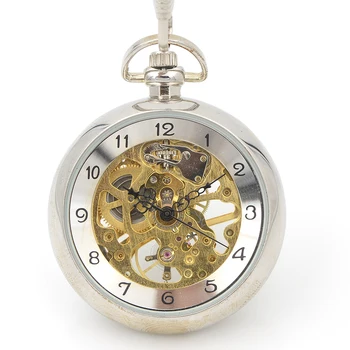 Unique Style Open Face Skeleton Steampunk Wind Up Mechanical Men's Pocket Watch W/chain Arabic Number Dial Nice Gift
Unique Style Open Face Skeleton Steampunk Wind Up Mechanical Men's Pocket Watch W/chain Arabic Number Dial Nice Gift