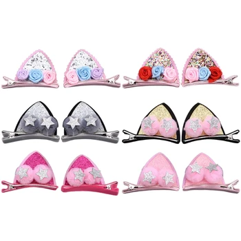 Lovely Cat Ear Hairpins Hair Clip Ornaments Baby Girls Barrettes Ball Flower New
Lovely Cat Ear Hairpins Hair Clip Ornaments Baby Girls Barrettes Ball Flower New