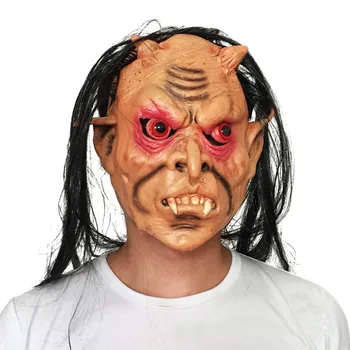 Latex Full Face Red Eyes Long Hair Wig Mask Halloween Scary Ghost Masks Masquerade Party Cosplay Costumes Props
Latex Full Face Red Eyes Long Hair Wig Mask Halloween Scary Ghost Masks Masquerade Party Cosplay Costumes Props