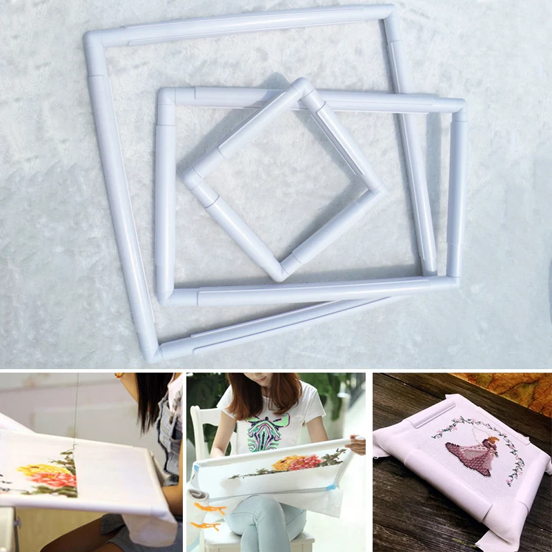 Handhold Square Shape Handhold Embroidery Plastic Frame Hoop Cross Stitch Craft DIY Tool
Handhold Square Shape Handhold Embroidery Plastic Frame Hoop Cross Stitch Craft DIY Tool