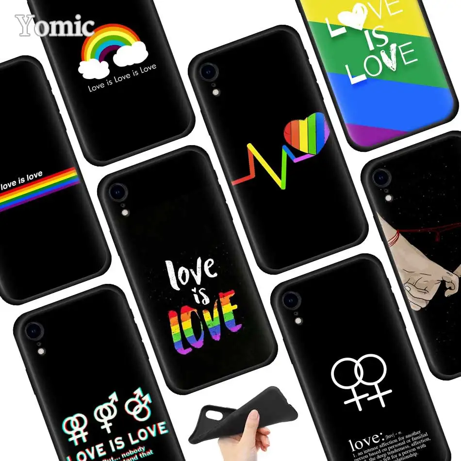Lesbian LGBT Rainbow Black Soft Case for Apple iPhone XR 7 8 6 6S Plus X XS MAX 5 5E 5S Silicone Phone Case Cover
Lesbian LGBT Rainbow Black Soft Case for Apple iPhone XR 7 8 6 6S Plus X XS MAX 5 5E 5S Silicone Phone Case Cover