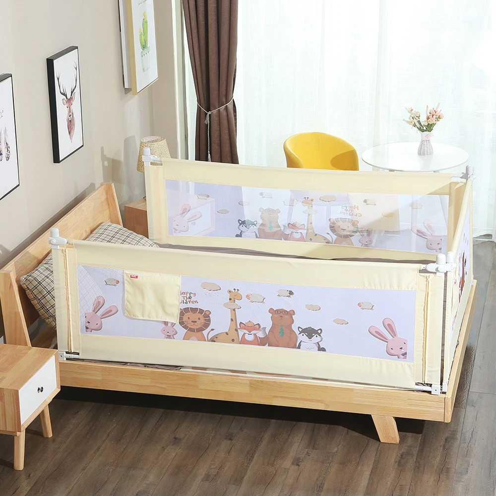 

Cartoon Bed Fence Home Kids playpen Safety Gate Products Adjustable child Care Barrier for beds Crib Rails Security Fencing