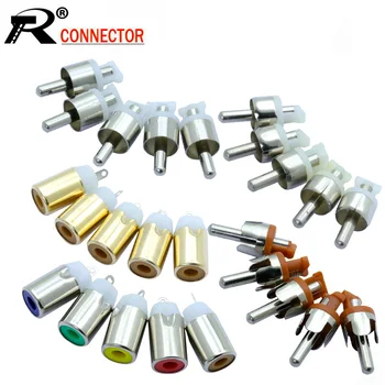 100pcs/lot RCA Male/Female Soldering Wire Connector Nickel/Gold Plated Speaker RCA Jack Plug Factory Wholesales Low Price
100pcs/lot RCA Male/Female Soldering Wire Connector Nickel/Gold Plated Speaker RCA Jack Plug Factory Wholesales Low Price