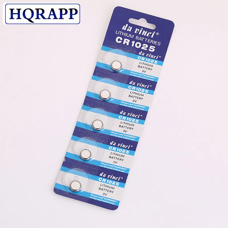 5pcs/pack CR1025 Button Batteries BR1025 KL1025 DL1025 Cell Coin Lithium Battery 3V CR 1025 For Watch Electronic Toy Remote
5pcs/pack CR1025 Button Batteries BR1025 KL1025 DL1025 Cell Coin Lithium Battery 3V CR 1025 For Watch Electronic Toy Remote