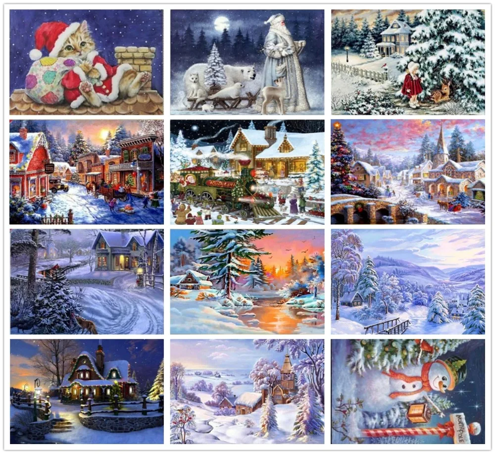 5D Diy Diamond Painting Scenery Winter Diamond Mosaic 3D Diamond Embroidery Full Set Cross Stitch Embroidery Rhinestone Picture
5D Diy Diamond Painting Scenery Winter Diamond Mosaic 3D Diamond Embroidery Full Set Cross Stitch Embroidery Rhinestone Picture
