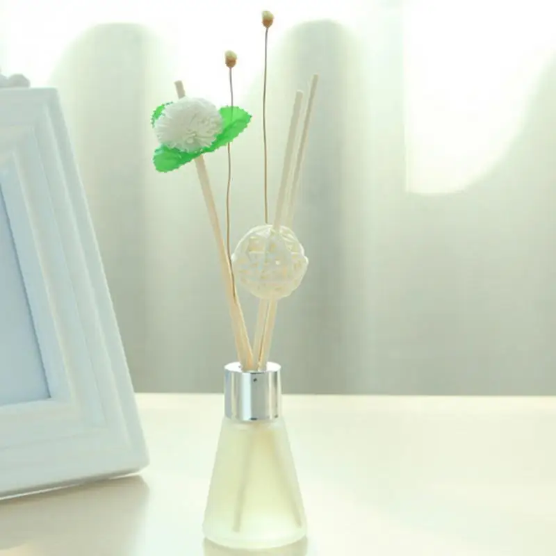 50ml Home Aromatherapy Humidifier 8 Flavor with Rattan Sticks Rattan Ball and Wooden Cap For Home Decoration Incense Burners
50ml Home Aromatherapy Humidifier 8 Flavor with Rattan Sticks Rattan Ball and Wooden Cap For Home Decoration Incense Burners