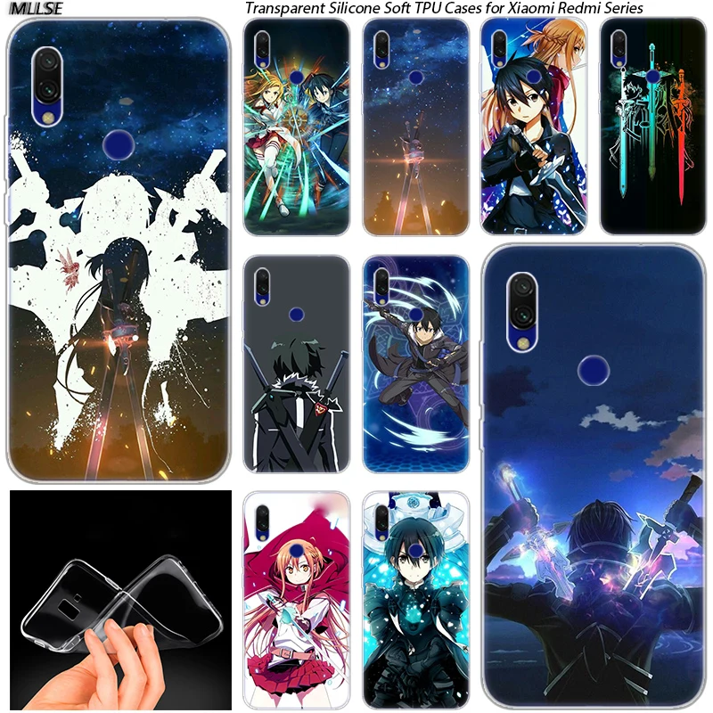 Hot Sword Art Online SAO Anime Manga Silicone Case for Xiaomi Redmi K20 7 7A 5 5Plus 6 6A S2 Note 8 7 6 5 Pro Cover
Hot Sword Art Online SAO Anime Manga Silicone Case for Xiaomi Redmi K20 7 7A 5 5Plus 6 6A S2 Note 8 7 6 5 Pro Cover