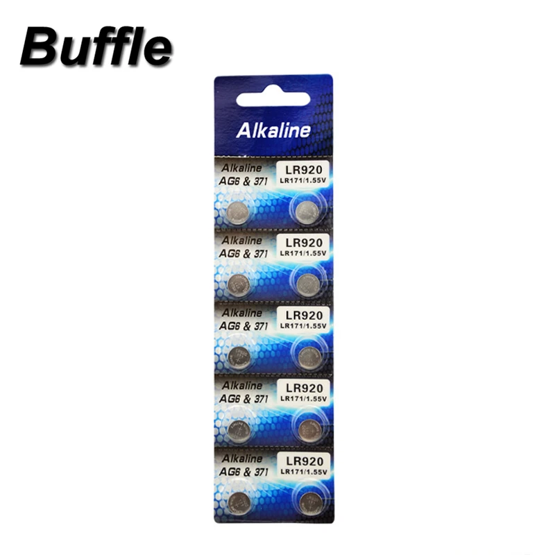 10x Buffle AG6 Button Battery Electronic Remote Control 1.55V LR920 SR920SW V371 SR927 171 Button Coin Cell Batteries
10x Buffle AG6 Button Battery Electronic Remote Control 1.55V LR920 SR920SW V371 SR927 171 Button Coin Cell Batteries