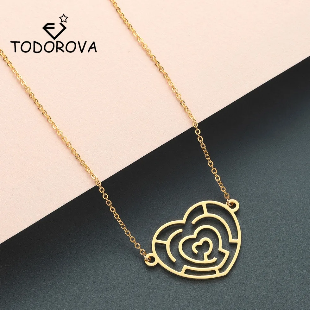 Todorova Choker Necklace Stainless Steel Rose Gold Dainty Heart Pendant Necklace Women Wedding Jewelry Kolye Bridesmaid Gifts
Todorova Choker Necklace Stainless Steel Rose Gold Dainty Heart Pendant Necklace Women Wedding Jewelry Kolye Bridesmaid Gifts