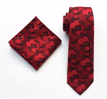 8 cm Man's Classic Floral Necktie Set Red Embroidered Flowers Ties with Pocket Square Sets
8 cm Man's Classic Floral Necktie Set Red Embroidered Flowers Ties with Pocket Square Sets