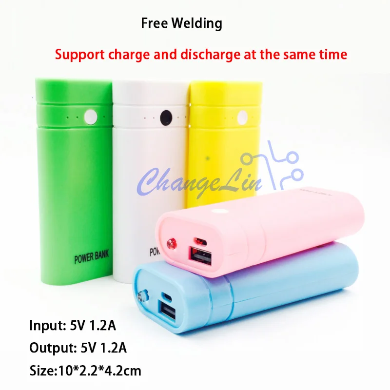 Free Welding DIY Kits 5V 1.2A 1A Mobile Power Bank Charger Module Circuit Board + Shell/Case For 18650 Lithium Battery
Free Welding DIY Kits 5V 1.2A 1A Mobile Power Bank Charger Module Circuit Board + Shell/Case For 18650 Lithium Battery