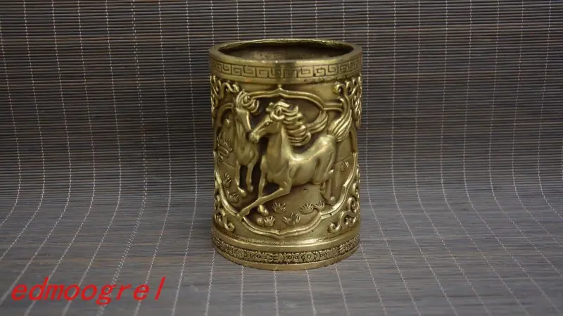 Antique MingDynasty copper Pen holder,carved horse,Hand-carved crafts,Decoration,Collection&Adornment,Free Shipping
Antique MingDynasty copper Pen holder,carved horse,Hand-carved crafts,Decoration,Collection&Adornment,Free Shipping