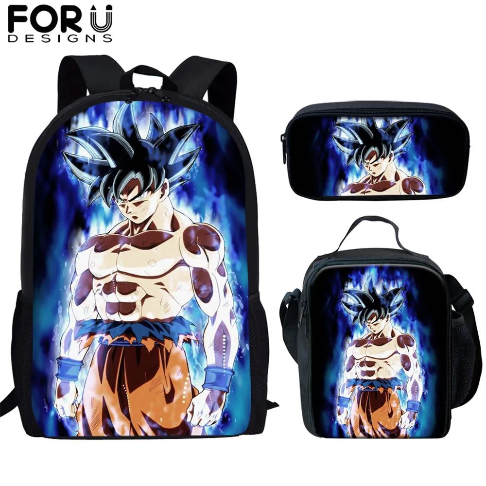 FORUDESIGNS 3 Set Kid School Bag Dragon Ball Goku Z Vegeta Super Saiyan Print Children Backpack Schoolbag For Teen Student Boys
FORUDESIGNS 3 Set Kid School Bag Dragon Ball Goku Z Vegeta Super Saiyan Print Children Backpack Schoolbag For Teen Student Boys