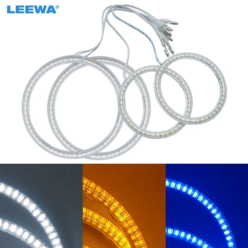 LEEWA 2x85mm 2x115mm SMD For Lada Kalina 1119 Car LED Halo Rings Angel Eyes DRL Head Lamp Light White/Blue/Yellow #CA1166
LEEWA 2x85mm 2x115mm SMD For Lada Kalina 1119 Car LED Halo Rings Angel Eyes DRL Head Lamp Light White/Blue/Yellow #CA1166