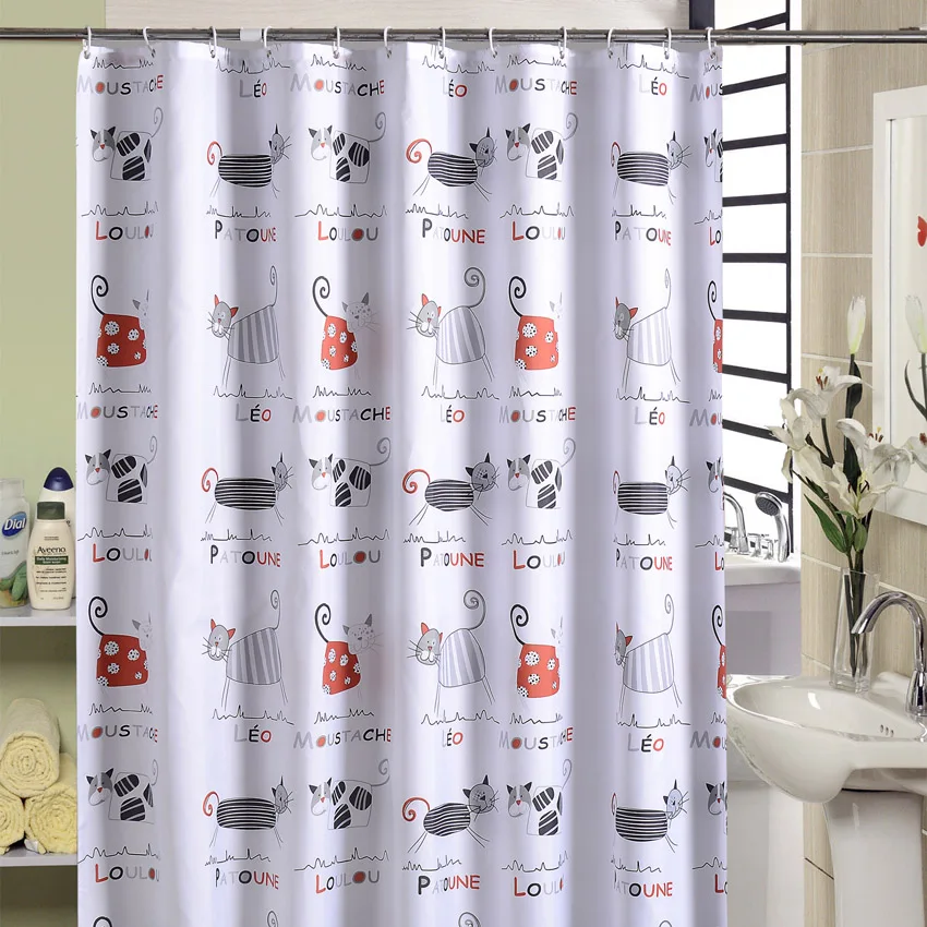 Cartoon Cat Bath Curtains Bathroom Waterproof Shower Curtain Bathtub Bathing Cover Extra Large Wide 12 Hooks rideau de douche
Cartoon Cat Bath Curtains Bathroom Waterproof Shower Curtain Bathtub Bathing Cover Extra Large Wide 12 Hooks rideau de douche