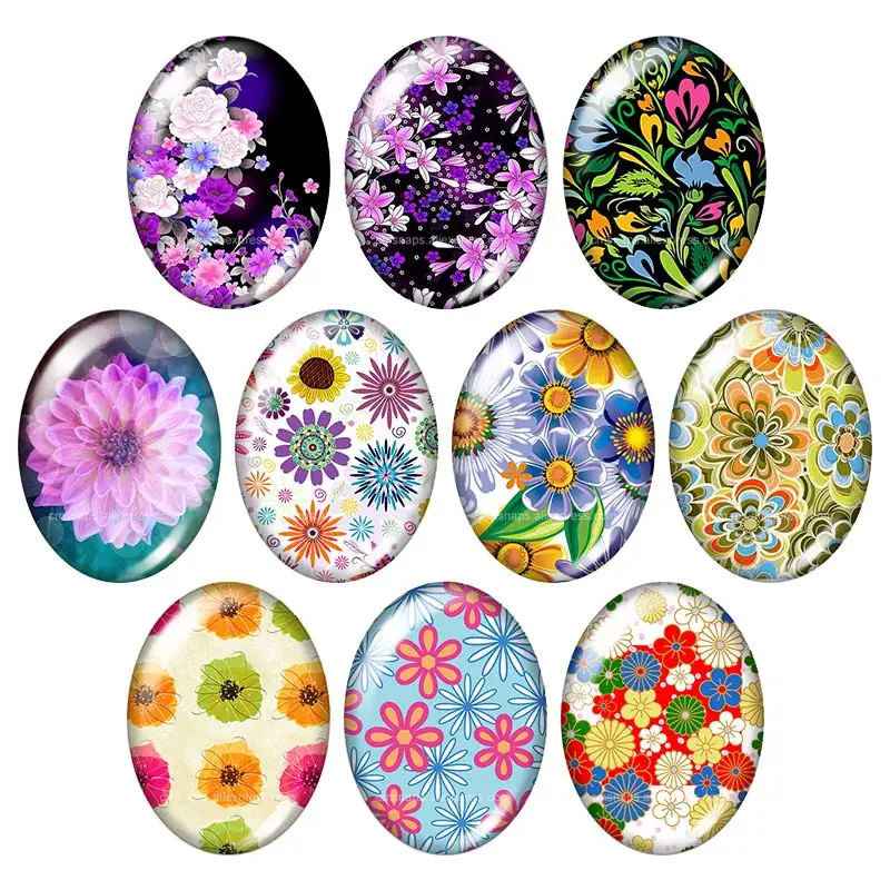 New painting Flowers beauty 13x18mm/18x25mm/30x40mm mixed Oval photo glass cabochon demo flat back Jewelry findings TB0008
New painting Flowers beauty 13x18mm/18x25mm/30x40mm mixed Oval photo glass cabochon demo flat back Jewelry findings TB0008
