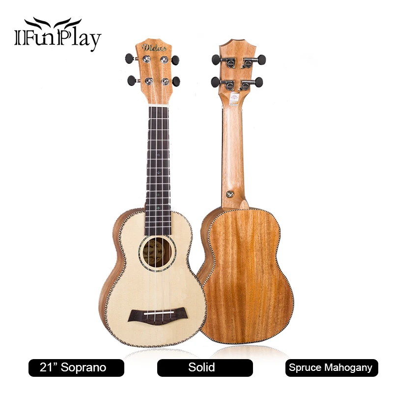 21 Inch Soprano Solid Spruce Mahogany Ukulele Hawaiian Guitar 4 Strings Uk Handcraft Musical Instruments Free Shipping
21 Inch Soprano Solid Spruce Mahogany Ukulele Hawaiian Guitar 4 Strings Uk Handcraft Musical Instruments Free Shipping