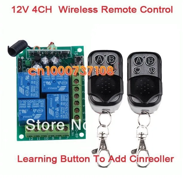 DC12V 10A 4 ch rf wireless lamp led control 433.93mhz radio transmitter smart home receivers for garage door radio switch
DC12V 10A 4 ch rf wireless lamp led control 433.93mhz radio transmitter smart home receivers for garage door radio switch