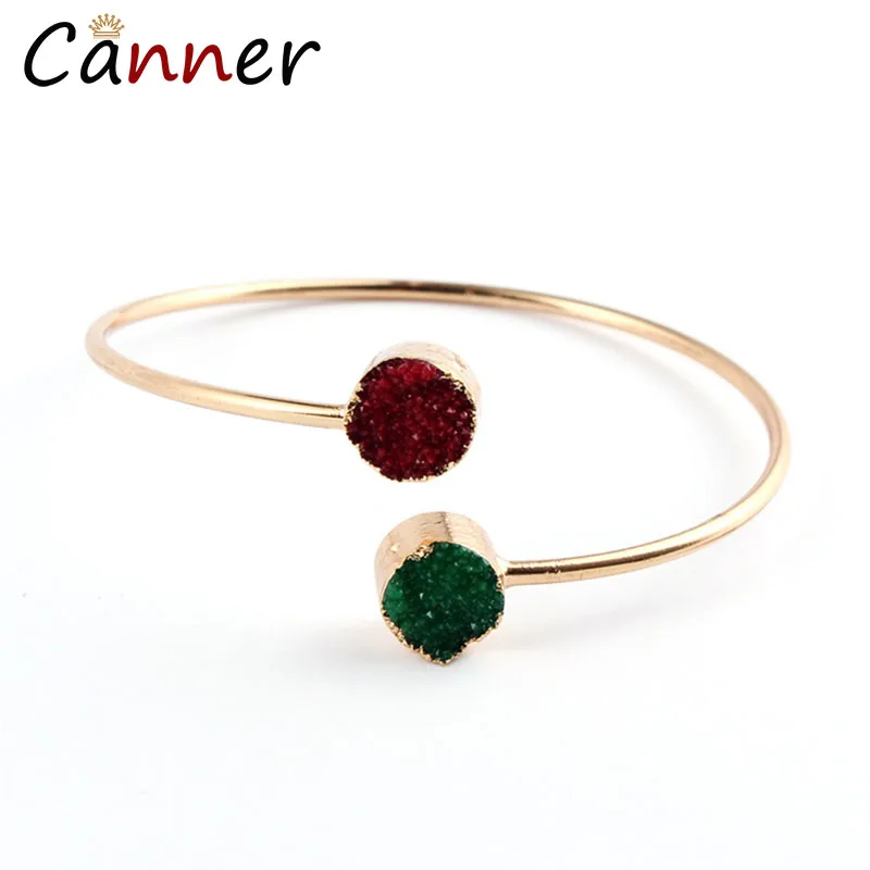CANNER Fashion Simple Adjustable Resin Bracelet Gold Bangles for Women Girl pulseira Geometric Open Bangle Jewelry FI
CANNER Fashion Simple Adjustable Resin Bracelet Gold Bangles for Women Girl pulseira Geometric Open Bangle Jewelry FI