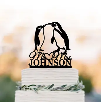 Penguins wedding cake topper mr and mrs, penguin silhouette cake topper with heart decor, funny acrylic cake topper
Penguins wedding cake topper mr and mrs, penguin silhouette cake topper with heart decor, funny acrylic cake topper