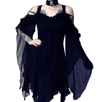 Plus Size Gothic Women Women Summer Cosplay Costume Slings Shoulders Off Shoulder Irregular Sewing A Series Dress Vestido
Plus Size Gothic Women Women Summer Cosplay Costume Slings Shoulders Off Shoulder Irregular Sewing A Series Dress Vestido
