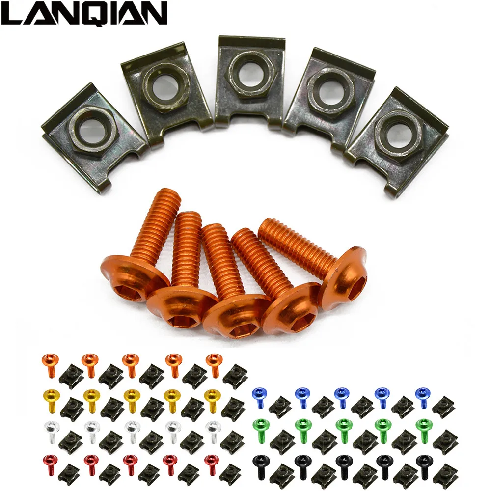 6mm Motorbike CNC Fairing body work Bolts Screws 5 pcs For 390 200 125 RC125 RC200 RC390 690 SMC-R 1190 Adventure/R
6mm Motorbike CNC Fairing body work Bolts Screws 5 pcs For 390 200 125 RC125 RC200 RC390 690 SMC-R 1190 Adventure/R
