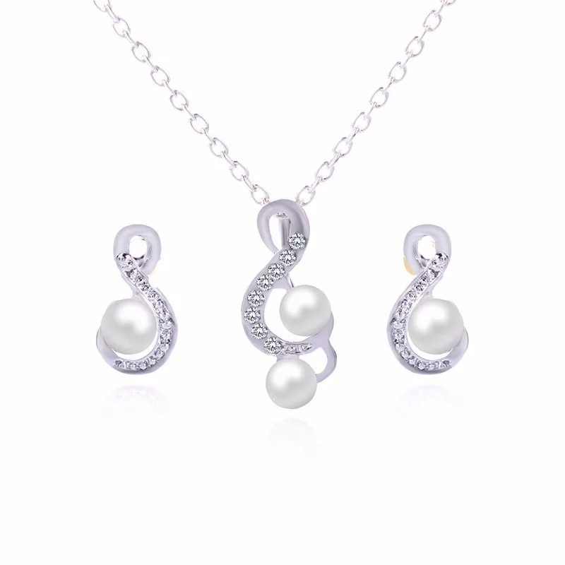 Hot Sale White Simulated-pearl Jewelry Sets Necklace Pendant+Earring Per Set CZ Anniversary Dubai Jewelry Set Free Shipping
Hot Sale White Simulated-pearl Jewelry Sets Necklace Pendant+Earring Per Set CZ Anniversary Dubai Jewelry Set Free Shipping