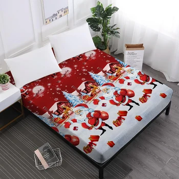 Merry Christmas Bed Sheets Red Santa Claus Cartoon Fitted Sheet Festival Gift Home Decor Mattress Cover Elastic Band D35
Merry Christmas Bed Sheets Red Santa Claus Cartoon Fitted Sheet Festival Gift Home Decor Mattress Cover Elastic Band D35