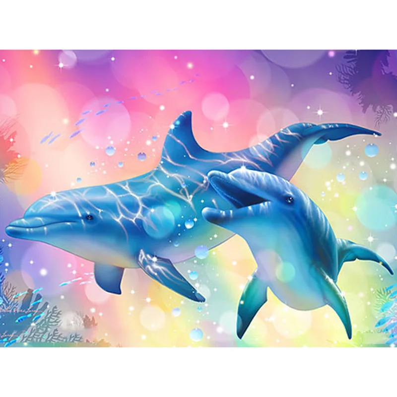 Full Squre Diamond Embroidery Diamond Painting Cross Stitch Kits Dolphins Pattern Rhinestones Wall Painting
Full Squre Diamond Embroidery Diamond Painting Cross Stitch Kits Dolphins Pattern Rhinestones Wall Painting
