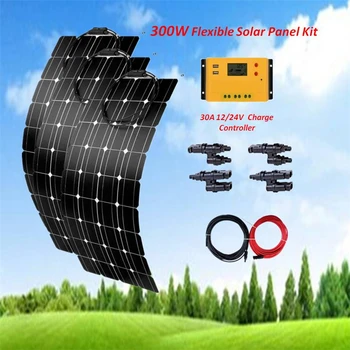 Flexible Solar Panel 300w SunPower Mono Solar Panel 18V 12V Lightweight 300W Power plate W/30A Solar Charge Controller Orange
Flexible Solar Panel 300w SunPower Mono Solar Panel 18V 12V Lightweight 300W Power plate W/30A Solar Charge Controller Orange