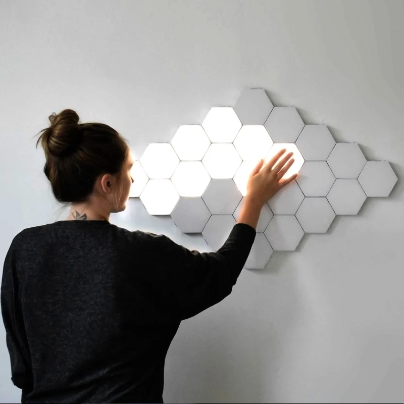 Modern LED bedside lamp bedroom living room background wall lamp honeycomb touch sensing combination decorative wall lamp
Modern LED bedside lamp bedroom living room background wall lamp honeycomb touch sensing combination decorative wall lamp