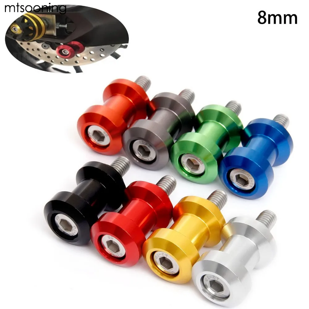 mtsooning 2pcs 8mm Rear Motorcycle Swingarm Spool Slider Bobbins CNC Aluminum For Honda Suzuki Ducati Kawasaki Motorcycle Part
mtsooning 2pcs 8mm Rear Motorcycle Swingarm Spool Slider Bobbins CNC Aluminum For Honda Suzuki Ducati Kawasaki Motorcycle Part