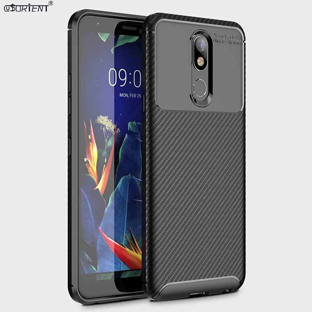 Матовый чехол для LG X4 2019 чехол-Бампер K40 K12 + Plus мягкий силиконовый из углеродного