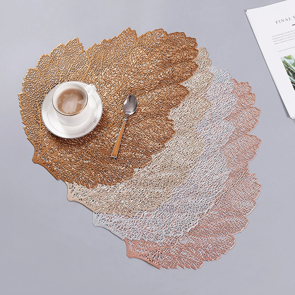 4PCS Hollow Maple Leaf PVC Placemats Anti-slip Heat Insulation Table Mats Tableware Pad Coaster (Assorted Color)
4PCS Hollow Maple Leaf PVC Placemats Anti-slip Heat Insulation Table Mats Tableware Pad Coaster (Assorted Color)